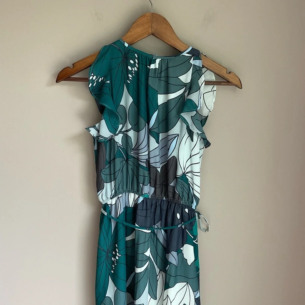 Loft Flutter Sleeve Floral Dress XS - Picture 6 of 7